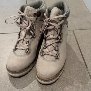 Cole Haan Women's Lace Up Boots - Gray